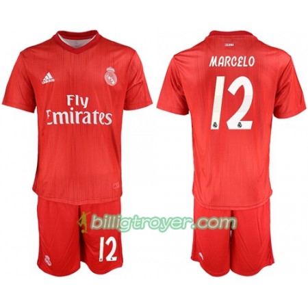 Billige Fotballdrakter Real Madrid Marcelo 12 Barn Tredjedraktsett 2018/19 Kortermet